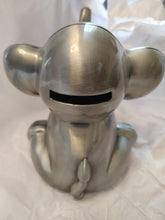 Load image into Gallery viewer, Pewter Elephant Money Bank | Engraver in Canada | Gift Shop in Calgary | Unique keepsake | Handcrafted pewter | Elephant figurine | Coin savings | Decorative money bank | Artisanal craftsmanship | Animal lover&#39;s delight | Savings decor | Canadian craftsmanship | Calgary gift idea | Premium pewter | Functional art | Home decor accent | Elephant themed gift | Hand-engraved detail | Calgary souvenir | Practical elegance

