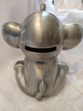 Load image into Gallery viewer, Pewter Elephant Money Bank | Engraver in Canada | Gift Shop in Calgary | Unique keepsake | Handcrafted pewter | Elephant figurine | Coin savings | Decorative money bank | Artisanal craftsmanship | Animal lover's delight | Savings decor | Canadian craftsmanship | Calgary gift idea | Premium pewter | Functional art | Home decor accent | Elephant themed gift | Hand-engraved detail | Calgary souvenir | Practical elegance