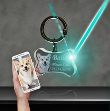 Load image into Gallery viewer, 3D Crystal Dog Bone Keychain