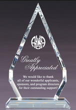 Load image into Gallery viewer, Arrowhead Crystal Award