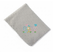 Load image into Gallery viewer, Embroidery Baby Butterflies and heart blanket