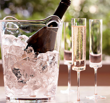 Load image into Gallery viewer, Edge square Champagne Flutes - Set of 2