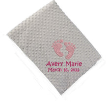 Load image into Gallery viewer, Embroidery Footprint Design Blanket