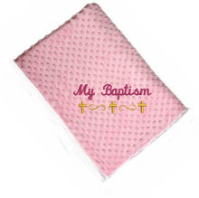 Load image into Gallery viewer, My Baptism Custom Blanket - Gold Cross