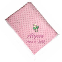 Load image into Gallery viewer, Embroidery Pacifier Design Blanket