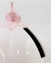 Load image into Gallery viewer, White Ceramic Pumpkin Carriage Money Bank