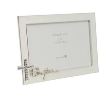 Load image into Gallery viewer, 6X4" 'BAPTISM' PHOTO FRAME WITH CRSYTAL CROSS