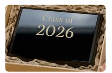 Load image into Gallery viewer, Black Graduation Slate with stand