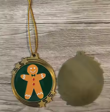 Load image into Gallery viewer, Gingerbread Man Festive Holiday Ornament