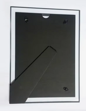 Load image into Gallery viewer, Floating Glass Photo Frame with Brushed Gold Border 8x10