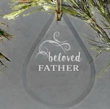 Load image into Gallery viewer, Tear Drop ornament- Memorial Beloved