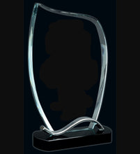 Load image into Gallery viewer, Amazon Glass Award with Engraving | Elegant Glass Trophy | Customizable Glass Award | Modern Glass Plaque | Corporate Recognition Award
