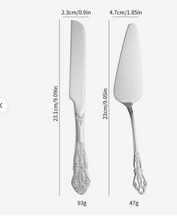 Load image into Gallery viewer, Vintage-inspired wedding cake knife set for bridal shower gifts Canada