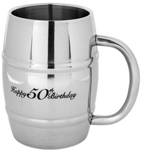 Load image into Gallery viewer, Stainless Steel Barrel Tankard