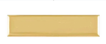 Load image into Gallery viewer, Beveled Brass Plate 2"x 0.5 "