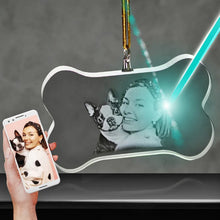 Load image into Gallery viewer, 3D Crystal Dog Bone Ornament