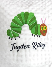 Load image into Gallery viewer, Green Caterpillar Blanket