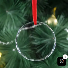 Load image into Gallery viewer, Circle glass ornament