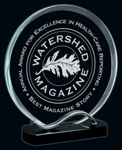 Load image into Gallery viewer, Custom Glass Award | Engraver in Canada | Gift Shop in Calgary | Unique Recognition Piece | Personalized Glass Trophy | Artisan Engraving Services | Premium Glassware | Customizable Awards | Elegant Recognition Gifts | Calgary Engraving Specialists | Bespoke Glass Artistry | Canadian Engraved Gifts | Distinctive Awards | Handcrafted Glassware | Expert Engraving Services | Custom Awards Calgary | Memorable Recognition Tokens | Celebrate Achievement in Style