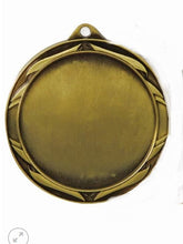 Load image into Gallery viewer, Antique gold medal with black ribbon