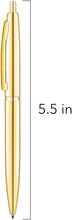 Load image into Gallery viewer, &quot;Gold click-style pen on white background, luxury gold pen, elegant gold ballpoint pen, premium writing instrument, professional gold pen, sleek gold pen design, executive writing tool, stylish gold click pen, metallic gold pen, sophisticated office accessory.&quot;
