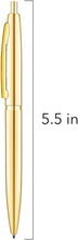 Load image into Gallery viewer, "Gold click-style pen on white background, luxury gold pen, elegant gold ballpoint pen, premium writing instrument, professional gold pen, sleek gold pen design, executive writing tool, stylish gold click pen, metallic gold pen, sophisticated office accessory."