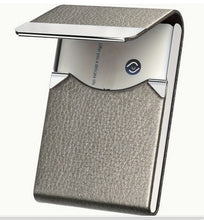 Load image into Gallery viewer, Grey Leather Executive Business Card holder