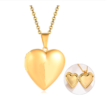 Load image into Gallery viewer, Heart Medical Alert Locket Necklace | Necklace online Calgary | Necklace online Canada | | Engraver in Calgary | Best engraver in Canada | Online Gift shop Calgary | Online gift shop Canada