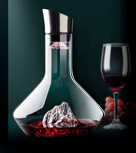 Load image into Gallery viewer, Iceberg wine decanter red wine carafe with built-in aerator – elegant wine aerating decanter gift for wine lovers in Canada