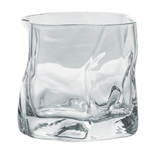 Load image into Gallery viewer, Japanese twist whiskey glass with whiskey pour – stylish drinkware gift idea for Canadian whiskey enthusiasts