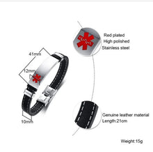 Load image into Gallery viewer, Medical Alert ID Bracelet | Bracelet for Doctors | Bracelets online | Bracelet gift shop | Gift shop in Calgary | Gift shop in Canada | Gift store Calgary | Online gift stores Calgary | Engraving in Calgary | Engraving in Canada