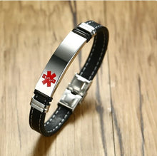 Load image into Gallery viewer, Medical Alert ID Bracelet | Bracelet for Doctors | Bracelets online | Bracelet gift shop | Gift shop in Calgary | Gift shop in Canada | Gift store Calgary | Online gift stores Calgary | Engraving in Calgary | Engraving in Canada