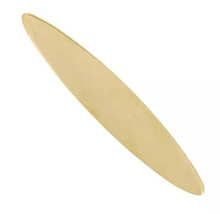Load image into Gallery viewer, Brass long Oval plate 3" x .5"