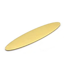 Load image into Gallery viewer, Brass long Oval plate 3" x .5"