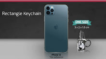 Load image into Gallery viewer, 3 D Crystal rectangle photo Keychain