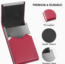 Load image into Gallery viewer, Red  Leather Executive Business Card holder