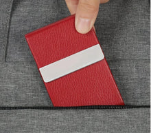 Load image into Gallery viewer, Red  Leather Executive Business Card holder