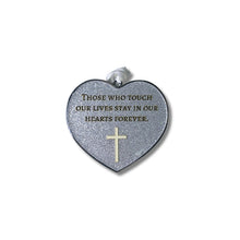 Load image into Gallery viewer, Silver Glitter Memorial Ornament, engraved gifts in Canada, custom engraving Calgary, personalized gifts Ontario, memorial ornament, gift shop in Calgary, custom memorial ornament, personalized engraved ornament, engraving in Calgary, memorial gift Canada, engraved Christmas ornament