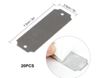 Load image into Gallery viewer, Silver notch aluminum plate with screw holes