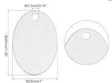 Load image into Gallery viewer, Oval Silver Charm