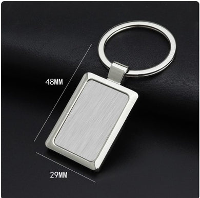 Stainless Steel Keychain -Rectangle | Keychains online Canada | Keychains online Calgary | Gift shop in Canada | Gift shop in Calgary | Online gifts in Canada | Online gifts in Calgary