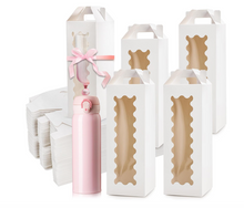 Load image into Gallery viewer, White Gift Box with Handle and Clear Window