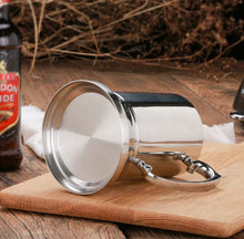 Load image into Gallery viewer, Stainless steel tankard with handle | Customizable tankard | Personalized stainless steel mug | Engraved metal tankard | Durable steel beer mug | Classic design tankard | Perfect gift tankard | Wedding gift tankard | Graduation gift tankard | Premium quality tankard