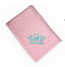 Load image into Gallery viewer, GREEN Sweet Angel Footprint blanket