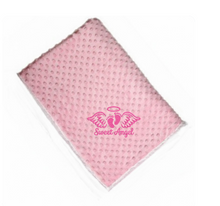 Load image into Gallery viewer, PINK Sweet Angel Footprint blanket
