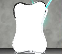 Load image into Gallery viewer, 3 D Crystal Bone Shaped Cube- Vertical