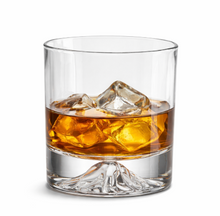 Load image into Gallery viewer, Whiskey glass gift for him – Rocky Mountain design Canadian barware accessory for whiskey enthusiasts