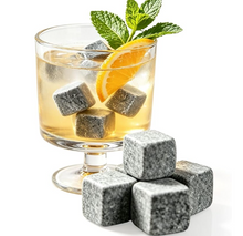 Load image into Gallery viewer, 9 PCS Whisky Ice Stones Chilling Rocks Drinks Cooler Cubes Stones with Flannel Bags