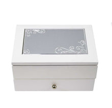 Load image into Gallery viewer, White Jewelry box with drawer