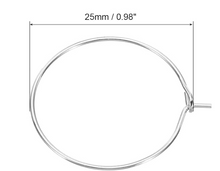 Load image into Gallery viewer, Gold 1.4 inch round wine charm/ drink marker
